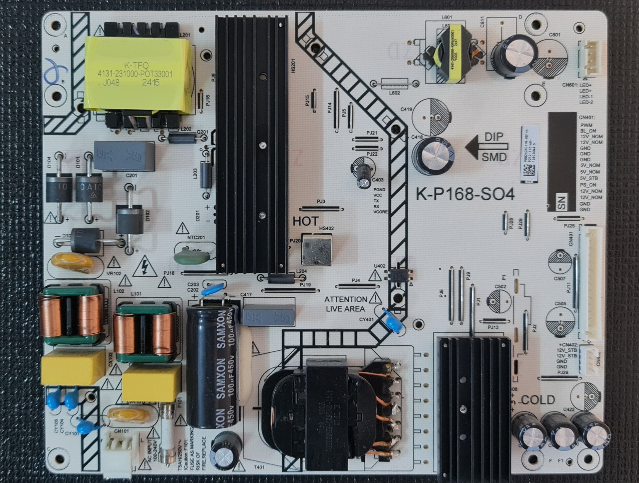 برد تغذیه تلویزیون LEOCO مدل L55000FS4-2