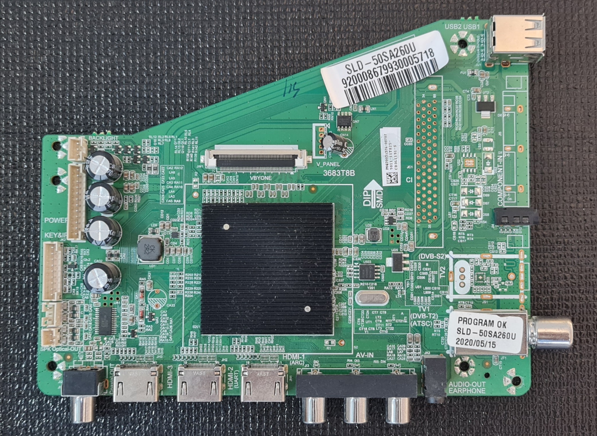 برد مین تلویزیون اسنوا مدل SLD-50SA260U