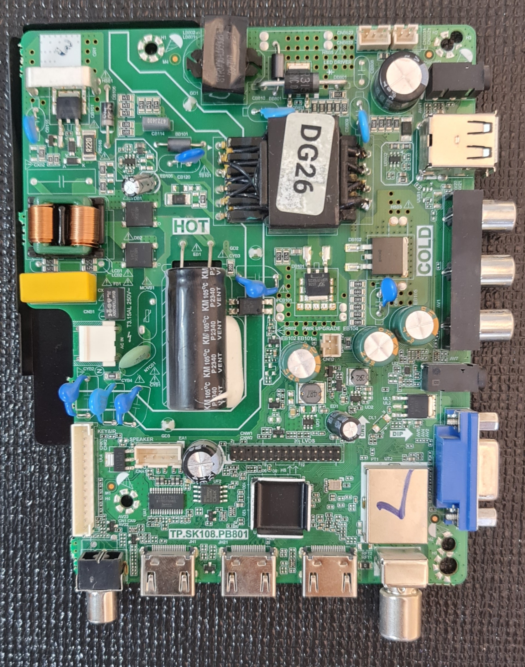 برد مین تلویزیون دنای مدل MC-43B1