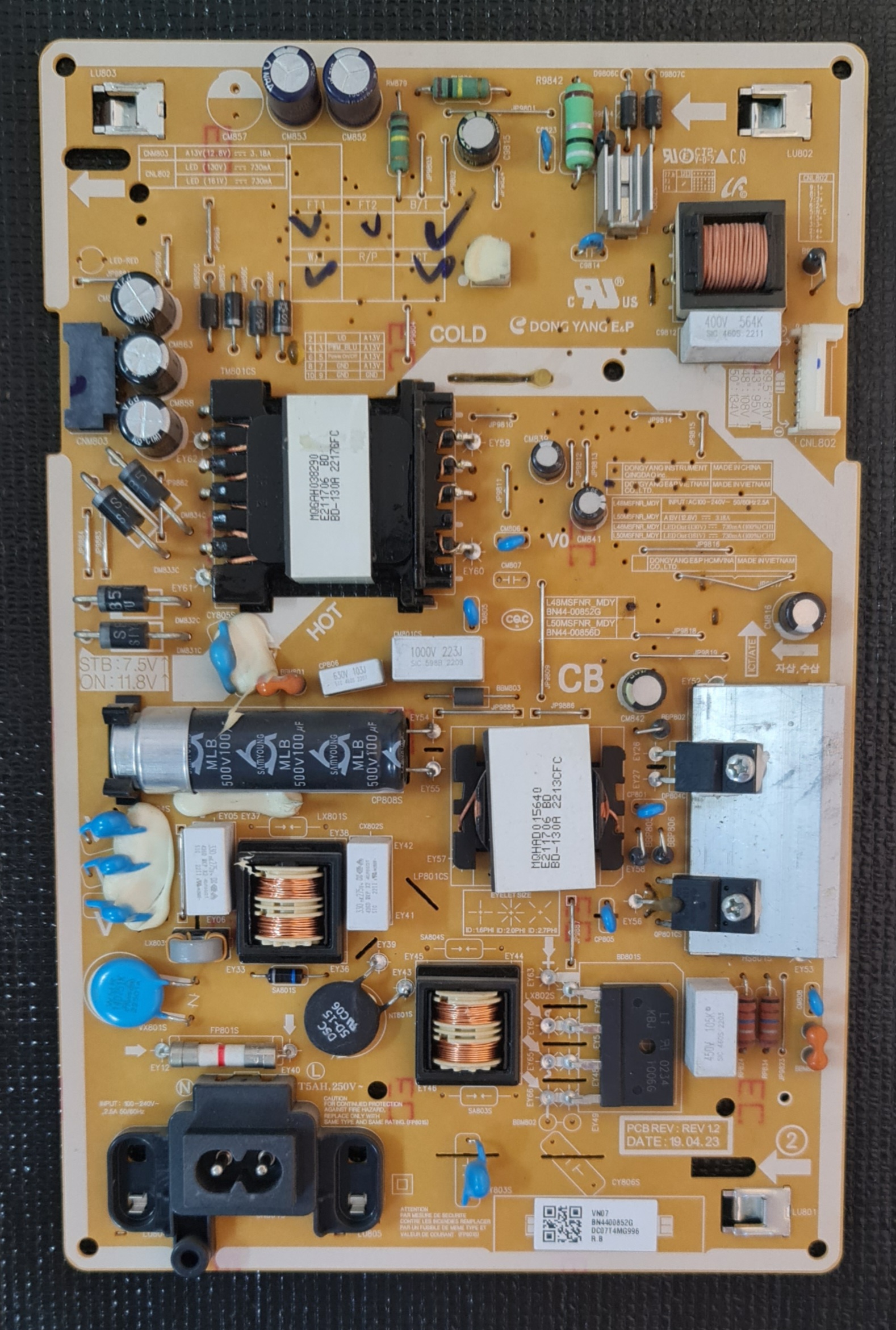 برد تغذیه تلویزیون سامسونگ مدل UA43T5300AU