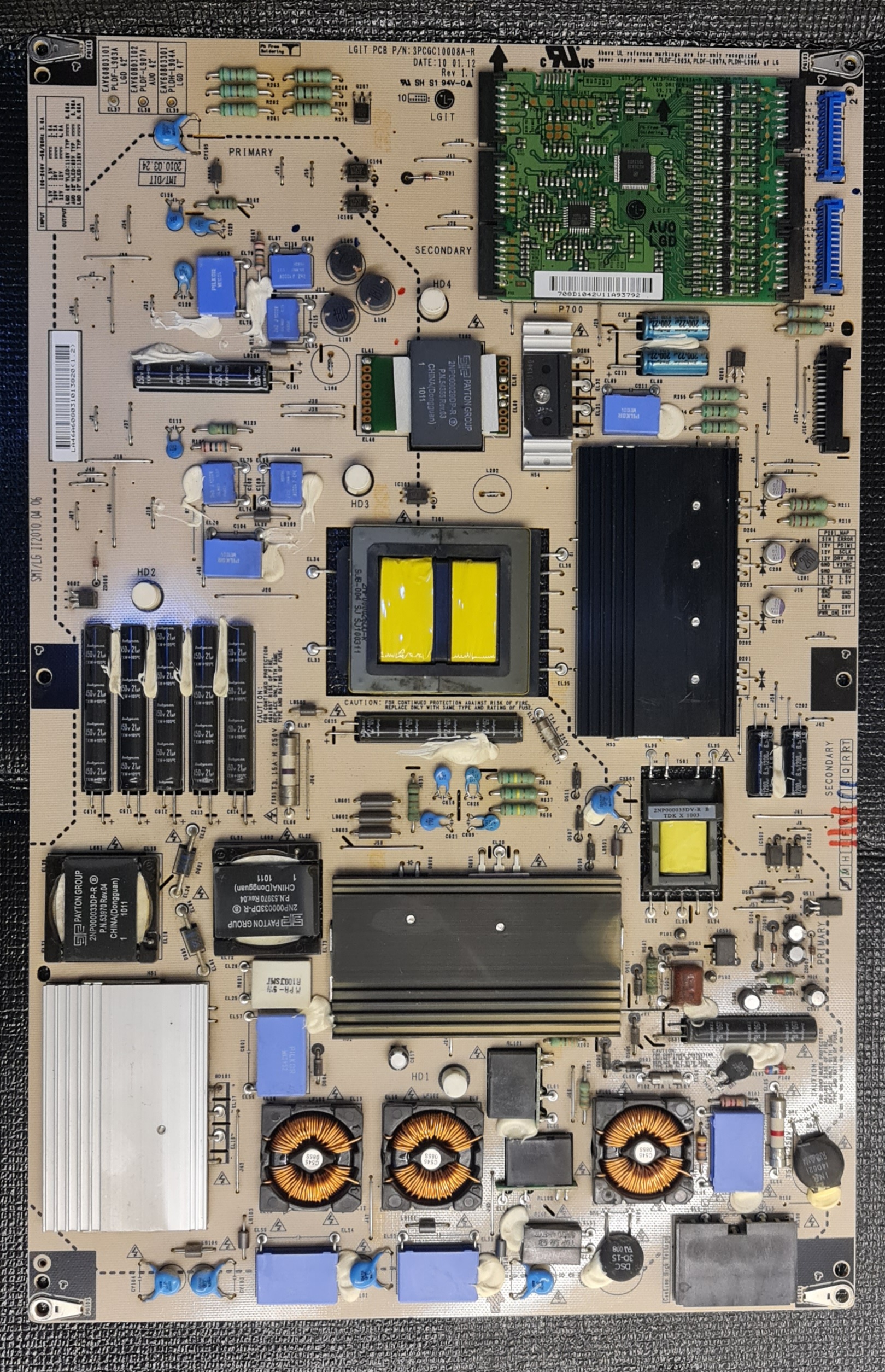 برد تغذیه تلویزیون الجی مدل 42LED5600