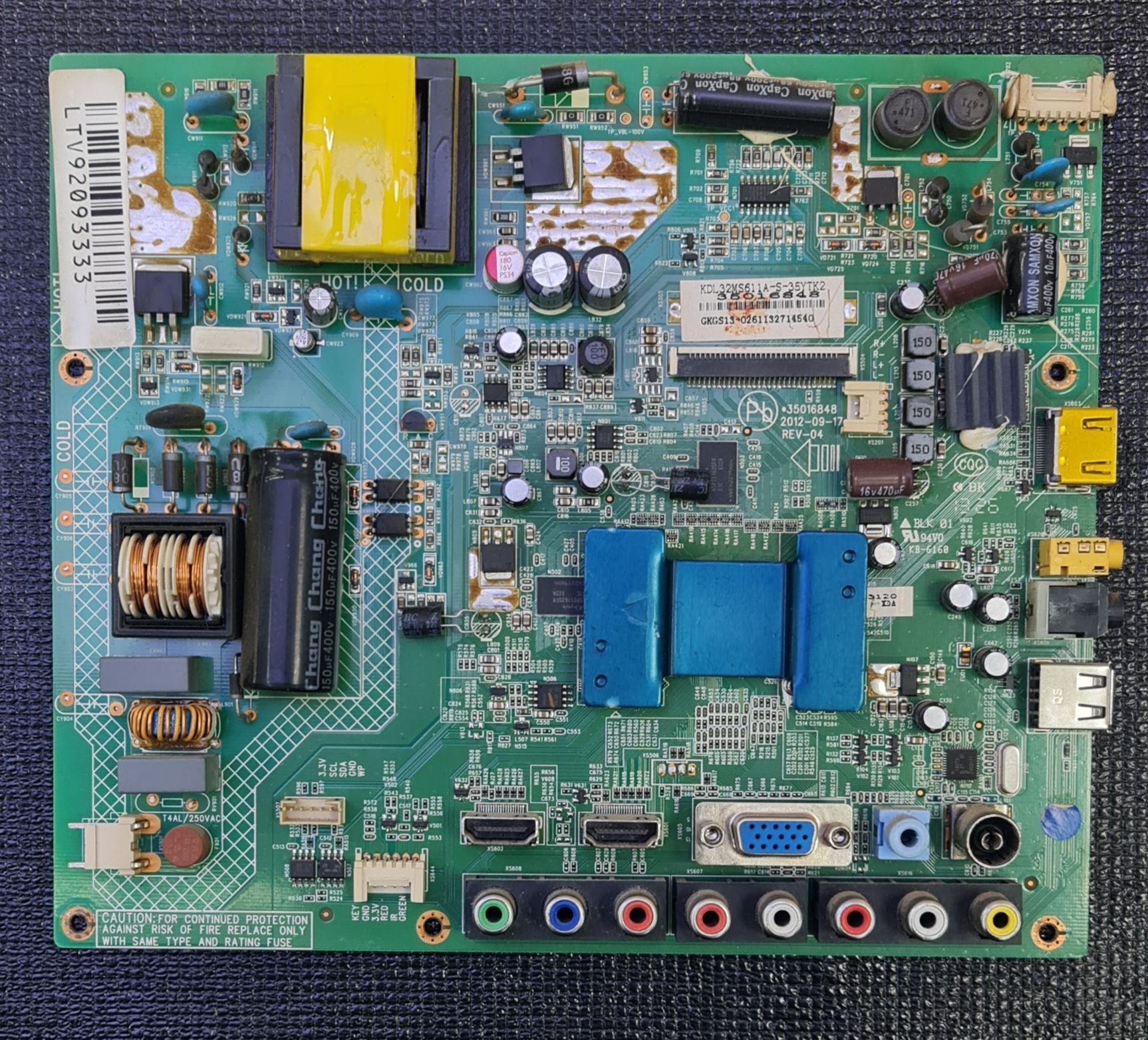 برد مین تلویزیون ایکس ویژن مدل LE-32KF20